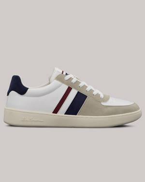 Basket Ben Sherman Hyde Navy Stripe Blanche | OYT-90863360